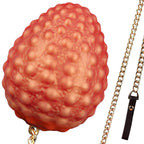 Textured Strawberry - Shaped Novelty Handheld Toy with Chain Handle and Wrist Strap - Tarisss Sex Toy Store