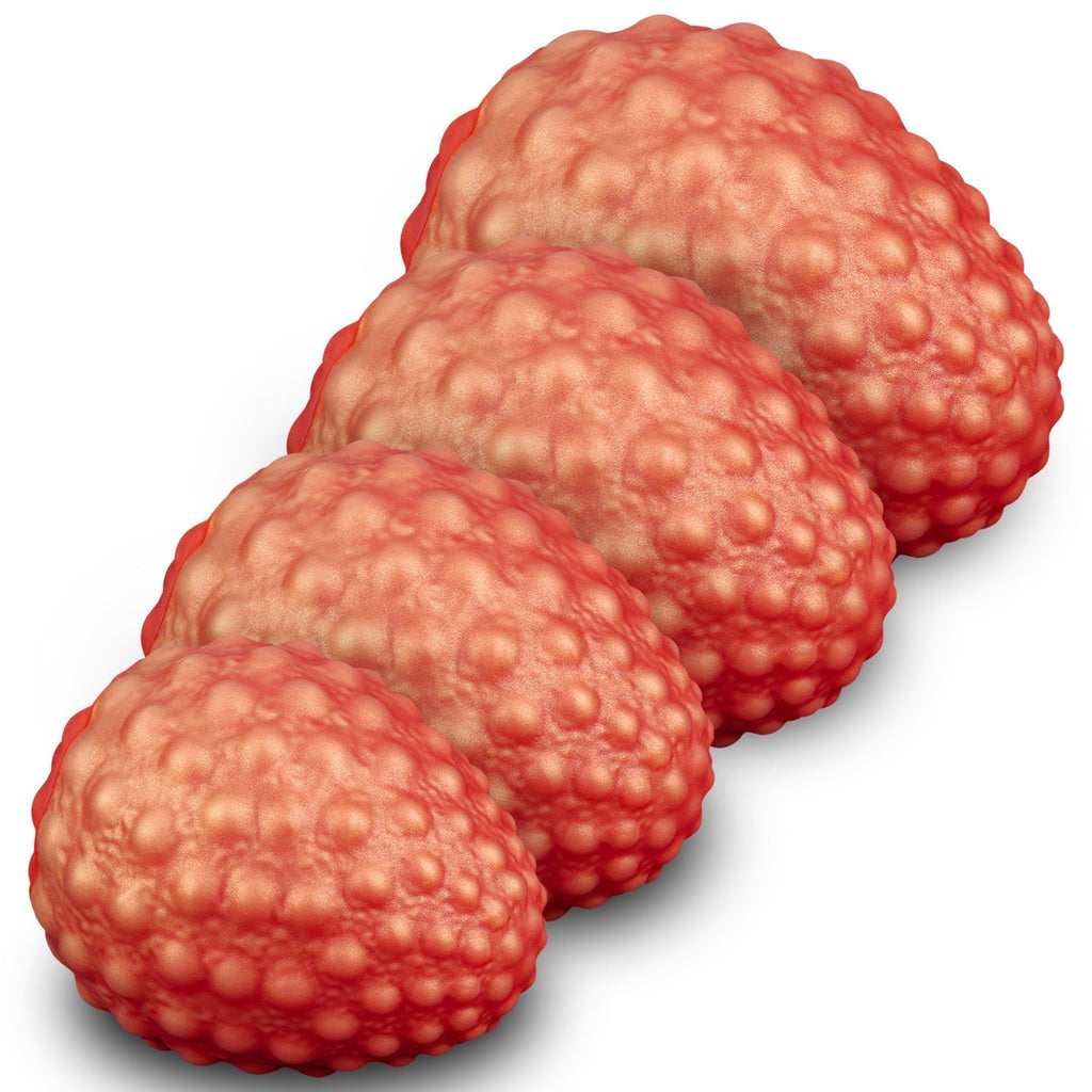 Textured Strawberry - Shaped Novelty Handheld Toy with Chain Handle and Wrist Strap - Tarisss Sex Toy Store