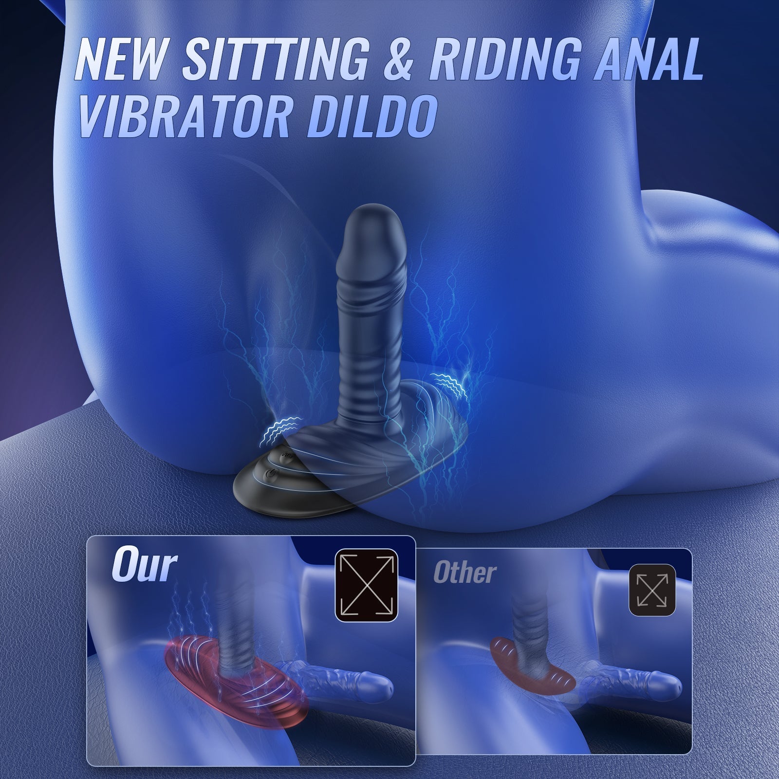 Thrusting & Vibrating Dildo - Tarisss Sex Toy Store