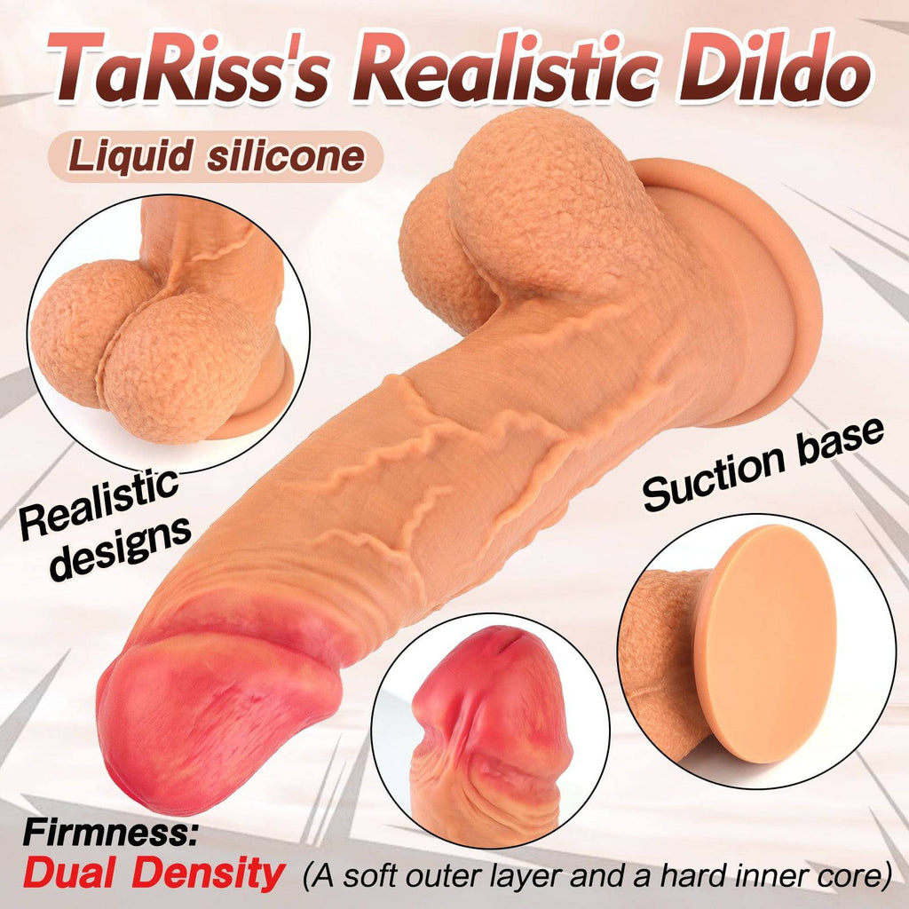 Tiger 16 Inch Extra Long Realistic Suction Cup Dildo - Tarisss Sex Toy Store