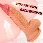 Tiger 16 Inch Extra Long Realistic Suction Cup Dildo - Tarisss Sex Toy Store