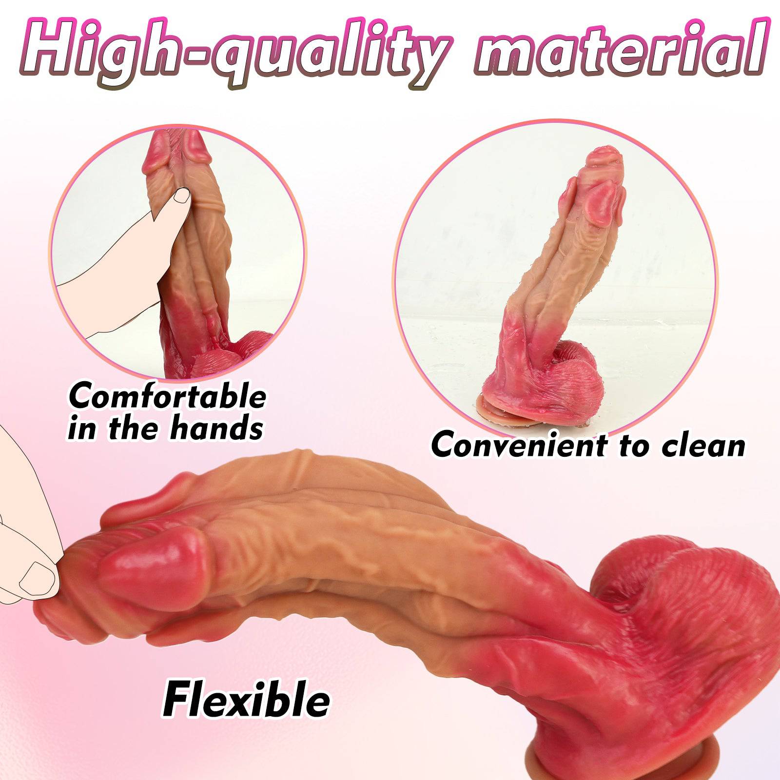Titan 15 Inch Super Thick Giant Realistic Dildo - Tarisss Sex Toy Store