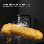 Titan Gold 18" Realistic Dildo with Suction Base - Tarisss Sex Toy Store