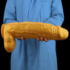 Titan Gold 18" Realistic Dildo with Suction Base - Tarisss Sex Toy Store