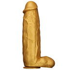 Titan Gold 18" Realistic Dildo with Suction Base - Tarisss Sex Toy Store