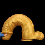 Titan Gold 18" Realistic Dildo with Suction Base - Tarisss Sex Toy Store