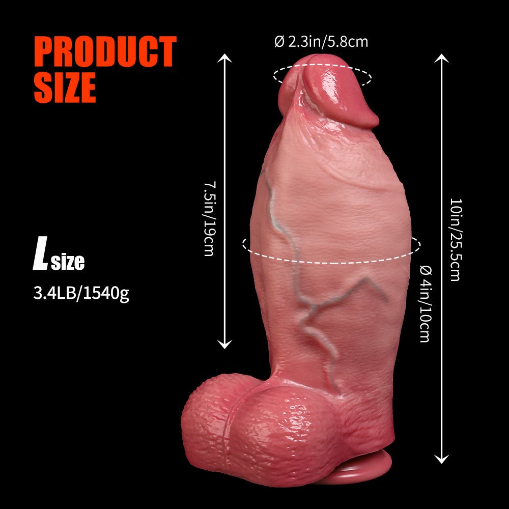 TitanCore Realistic Silicone Dildo - Dual Density / Firm Core - Tarisss Sex Toy Store