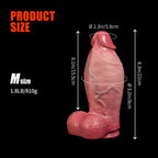 TitanCore Realistic Silicone Dildo - Dual Density / Firm Core - Tarisss Sex Toy Store