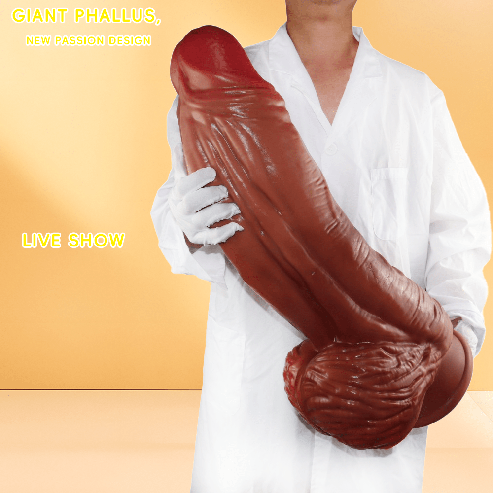 TitanForge XXL Silicone Dildo – Oversized Fantasy Design with Ultra Thick Texture and Suction Base - Tarisss Sex Toy Store