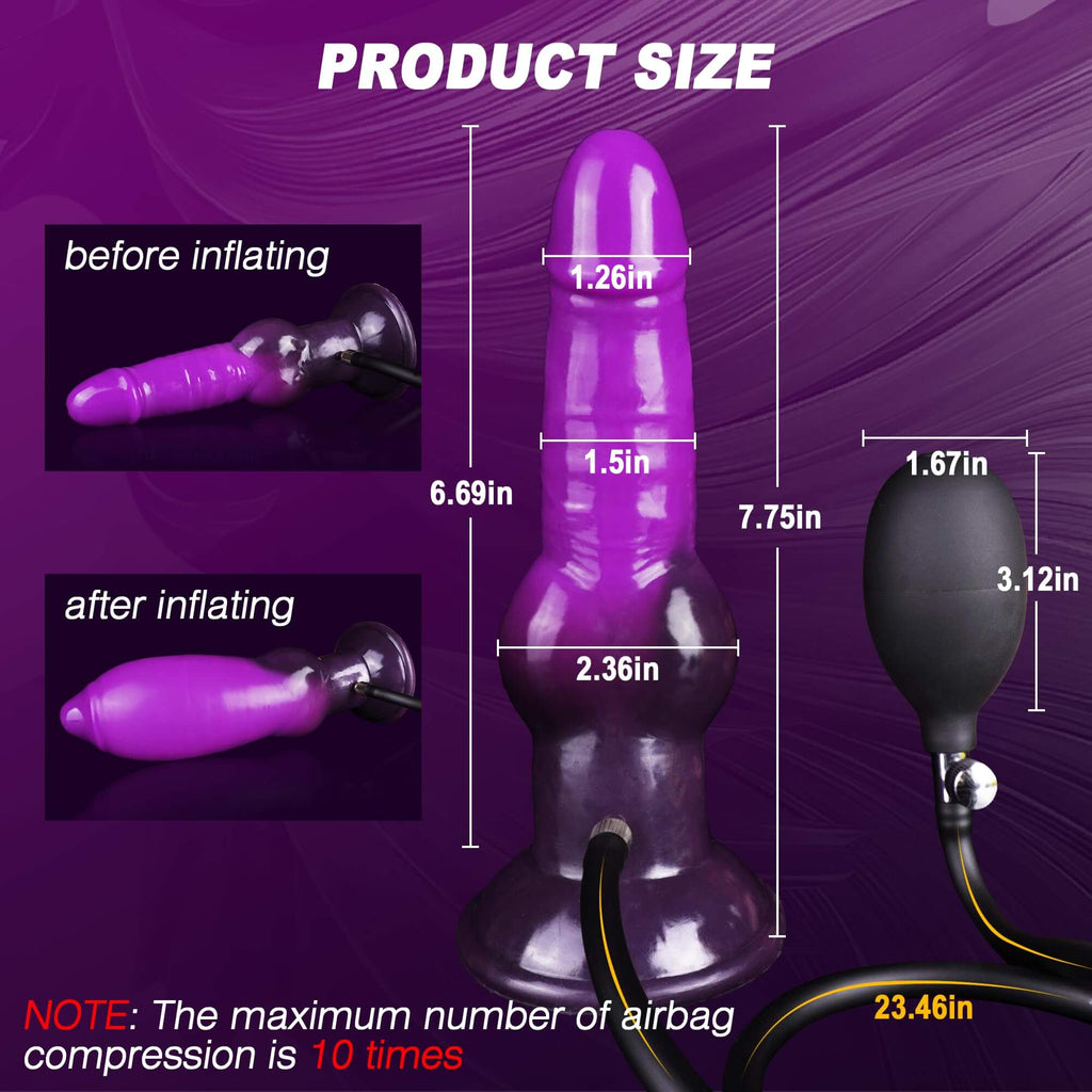 Tony 7 Inch Inflatable Dildo - Tarisss Sex Toy Store