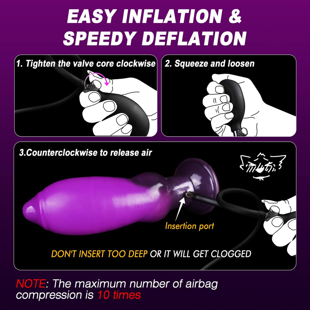 Tony 7 Inch Inflatable Dildo - Tarisss Sex Toy Store