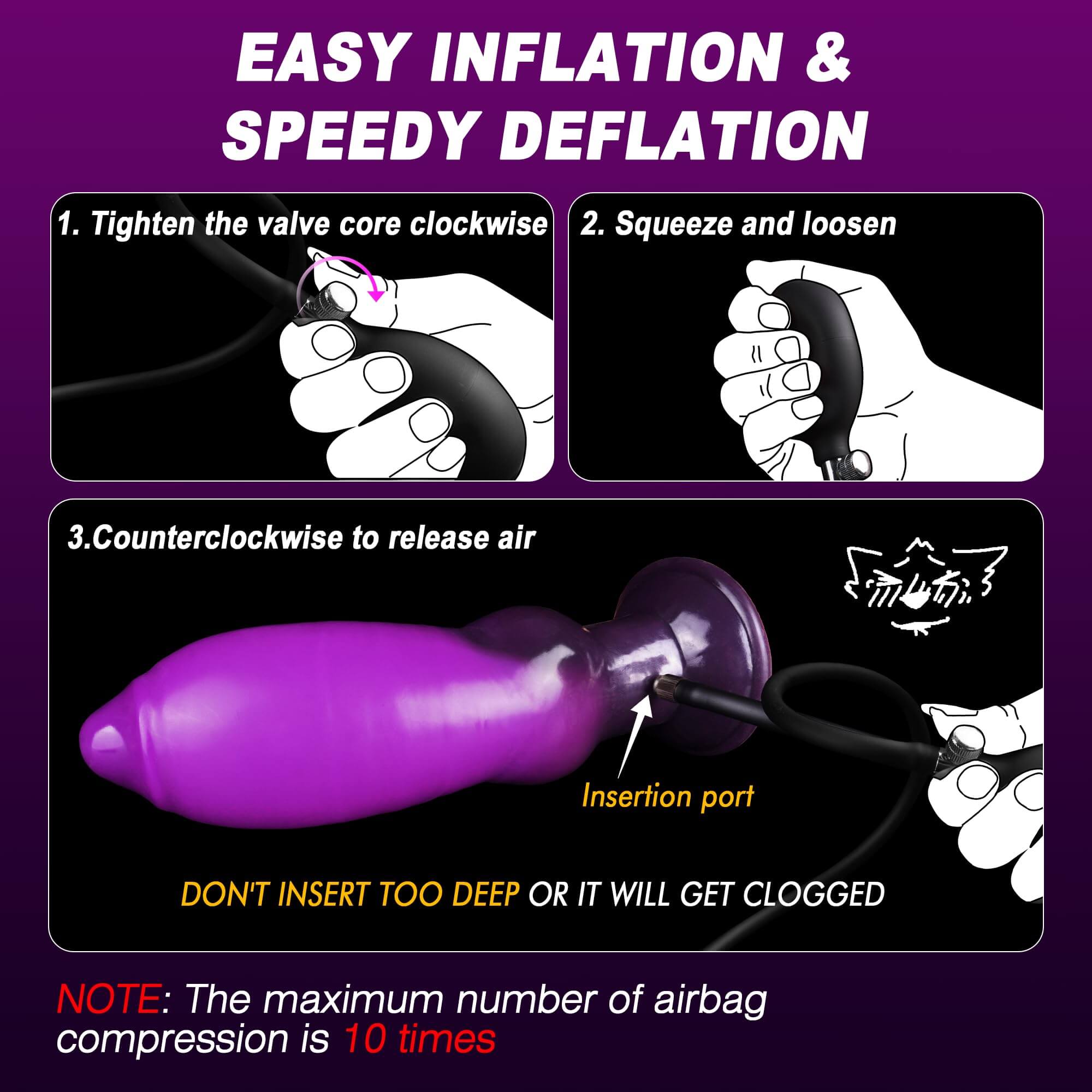 Tony 7 Inch Inflatable Dildo - Tarisss Sex Toy Store