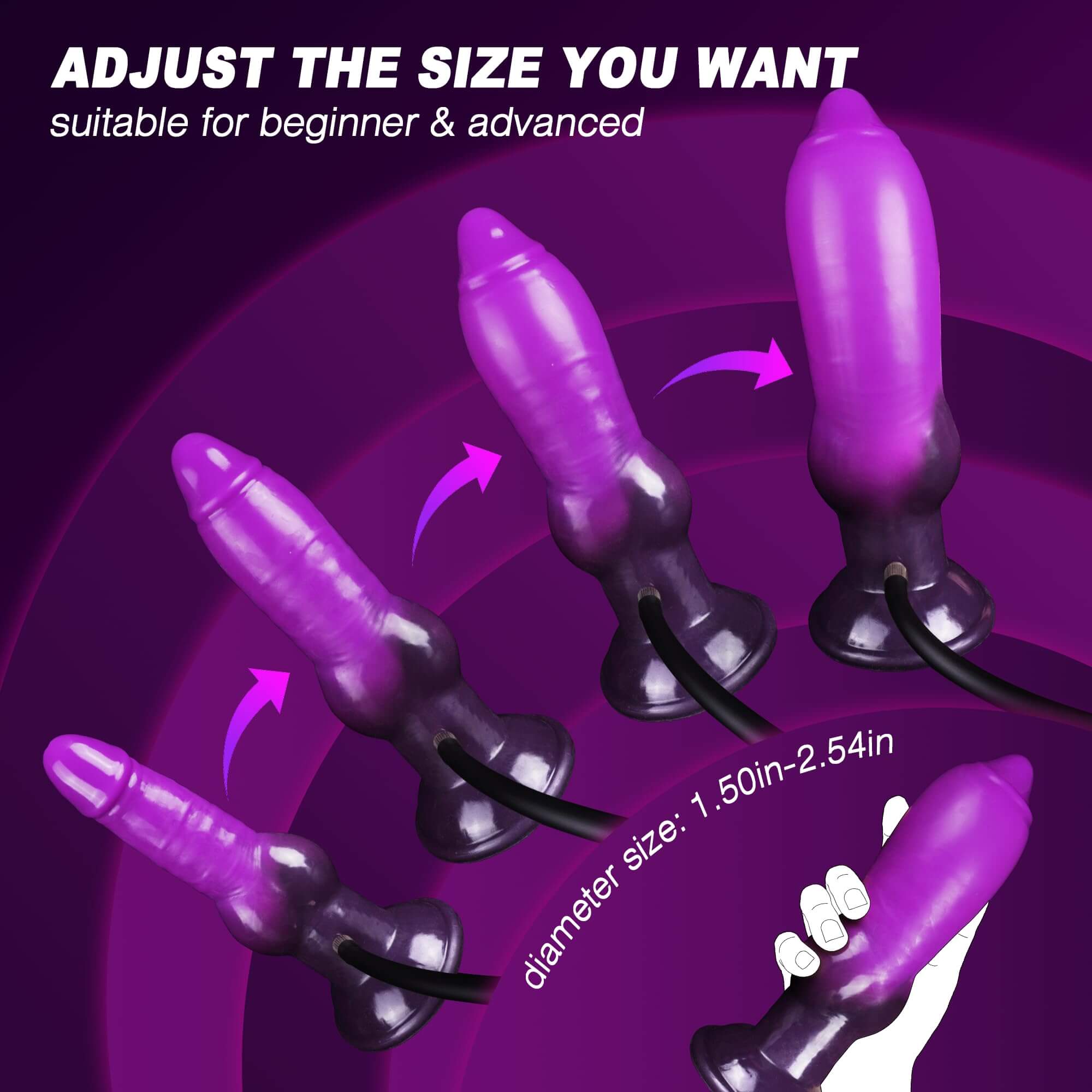 Tony 7 Inch Inflatable Dildo - Tarisss Sex Toy Store