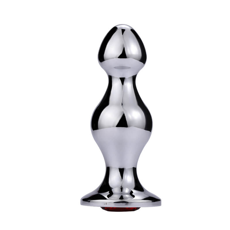 Tower Metal Butt Plug with Beads - Tarisss Sex Toy Store