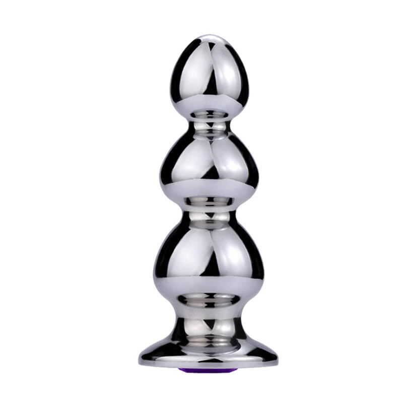 Tower Metal Butt Plug with Beads - Tarisss Sex Toy Store
