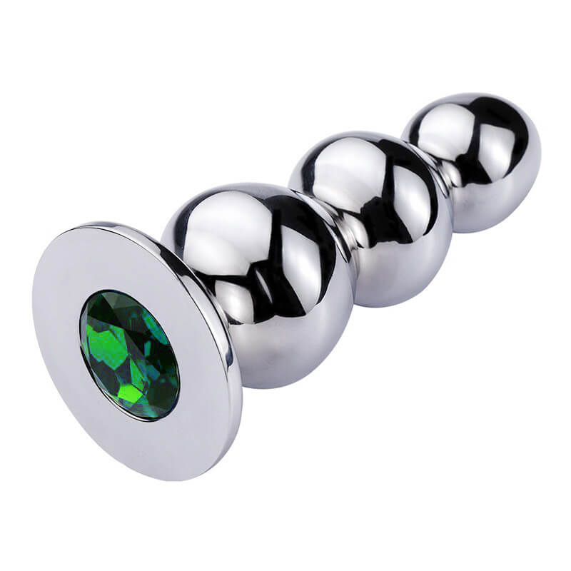 Tower Metal Butt Plug with Beads - Tarisss Sex Toy Store