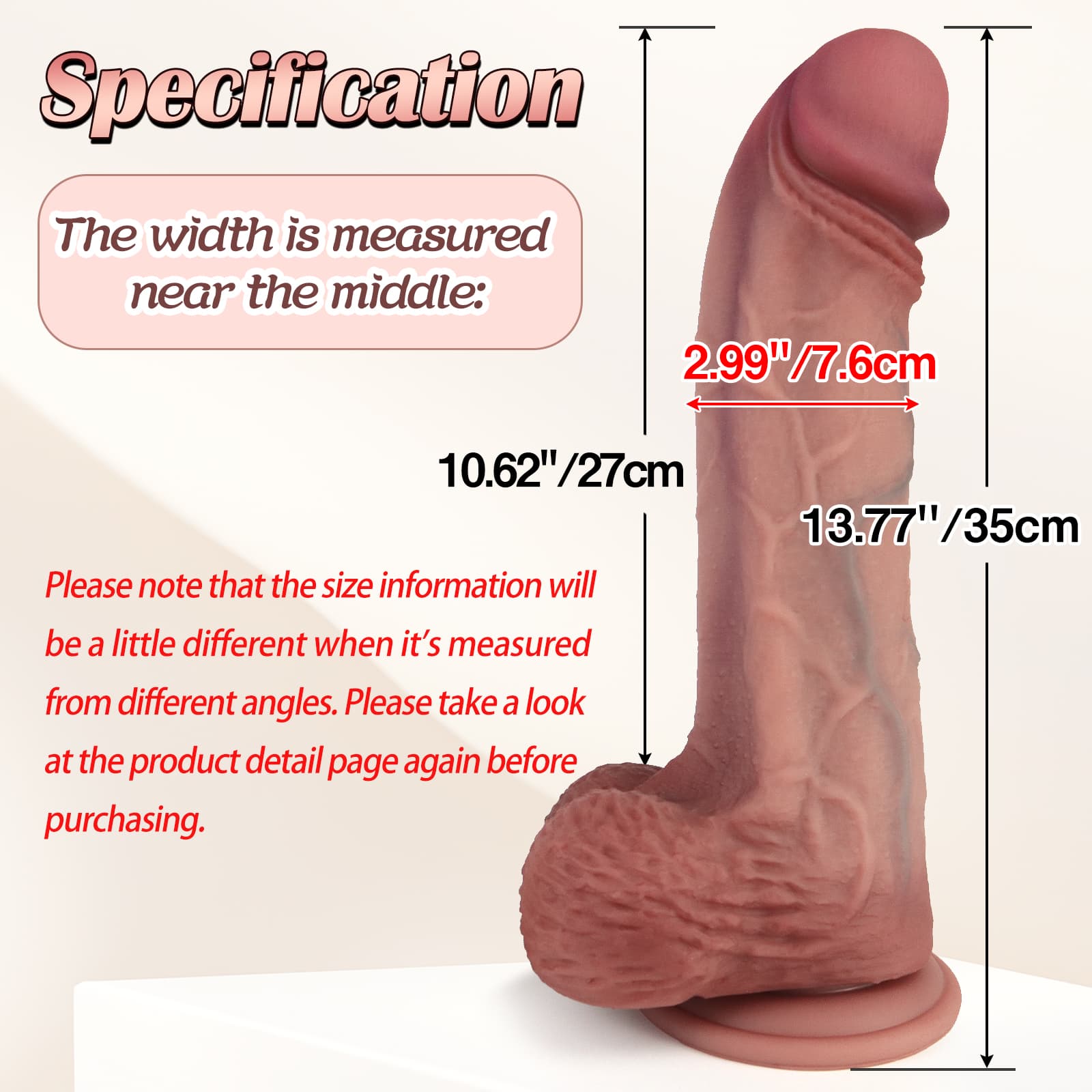 Troy 13 Inch Super Realistic Dildo - Tarisss Sex Toy Store