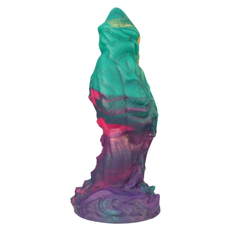 Colossal Dragon Fantasy Dildo – Platinum Liquid Silicone Monster Dildo for Deep Anal & Vaginal Pleasure | Domlust