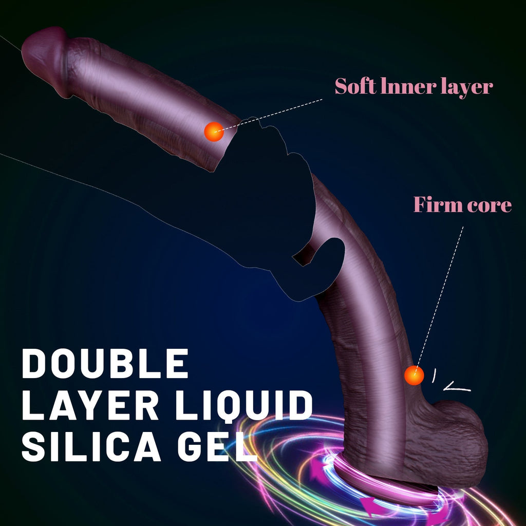 Ultra - Long 16.5” Realistic Silicone Dildo with Suction Base - Tarisss Sex Toy Store