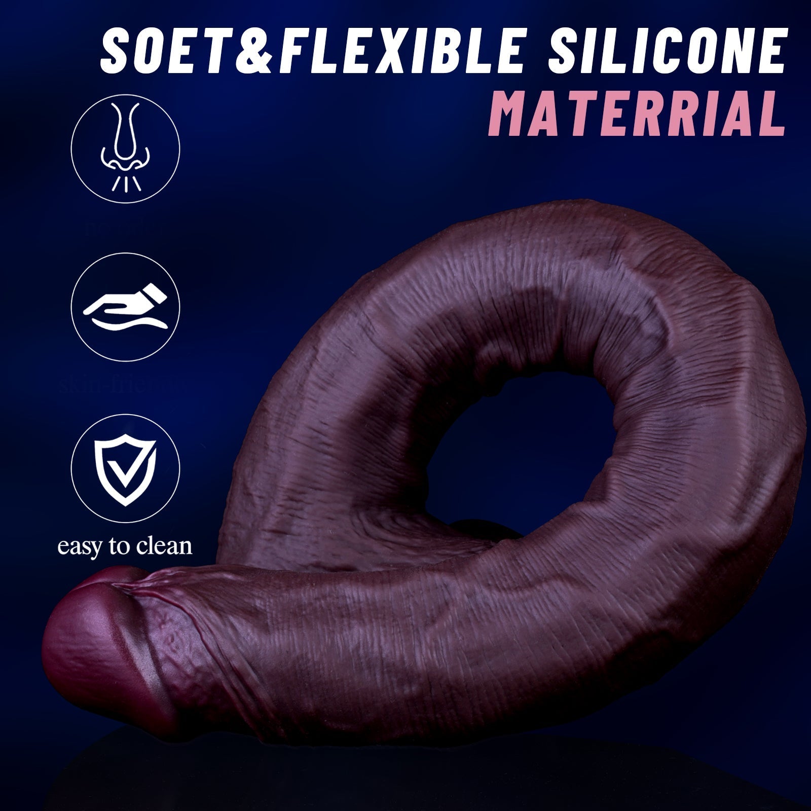 Ultra - Long 16.5” Realistic Silicone Dildo with Suction Base - Tarisss Sex Toy Store