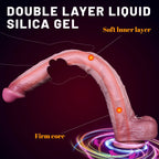 Ultra - Long 16.5” Realistic Silicone Dildo with Suction Base - Tarisss Sex Toy Store
