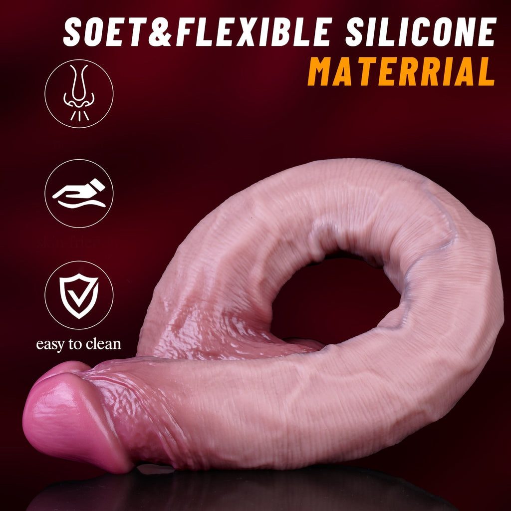 Ultra - Long 16.5” Realistic Silicone Dildo with Suction Base - Tarisss Sex Toy Store