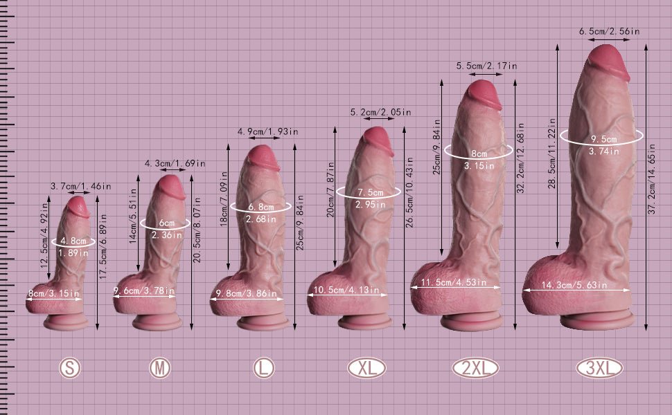 Ultra Realistic Silicone Dildo with Strong Suction Base Flexible Skin Feel - Tarisss Sex Toy Store