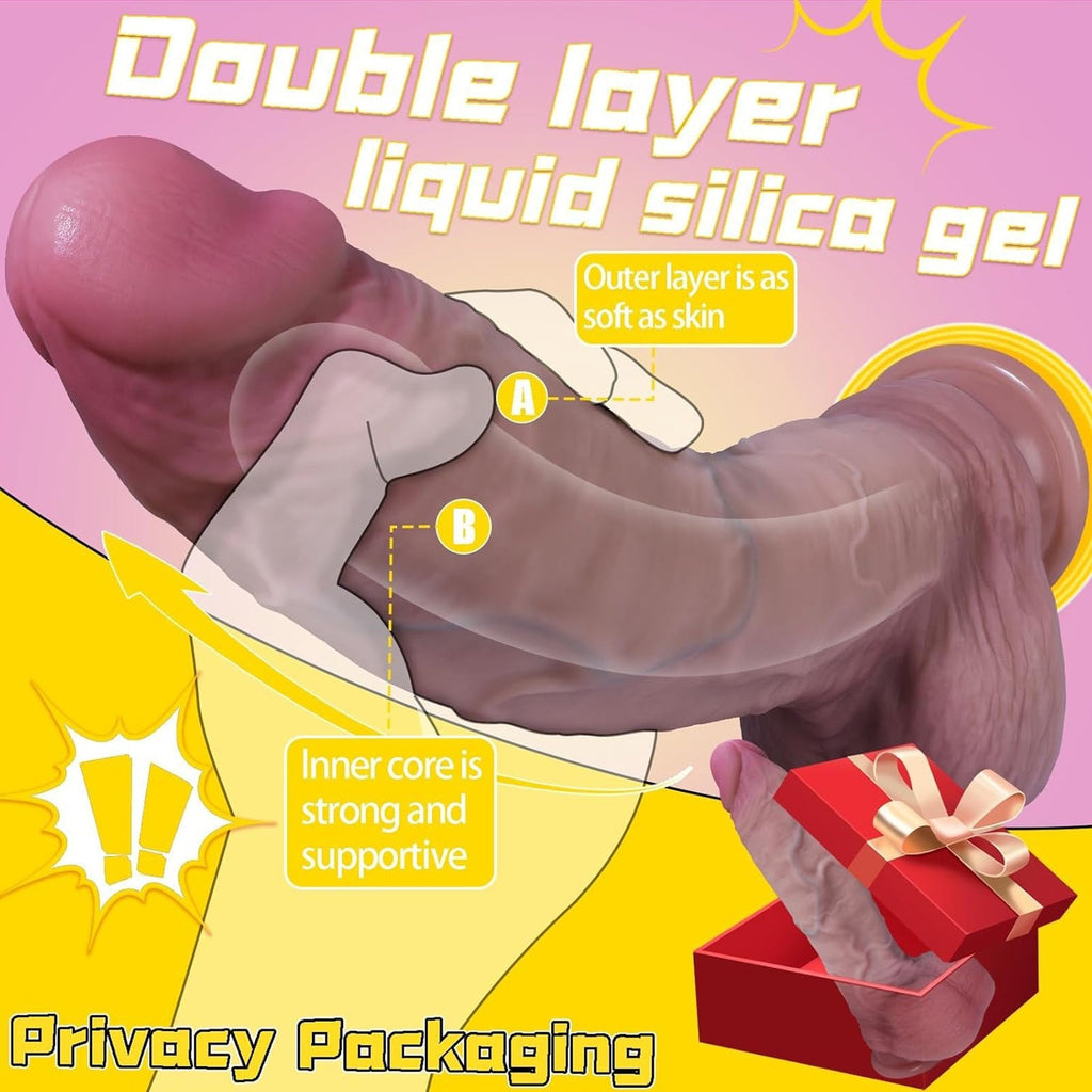 Ultra Realistic Veined Dildo with Strong Suction Cup - Tarisss Sex Toy Store