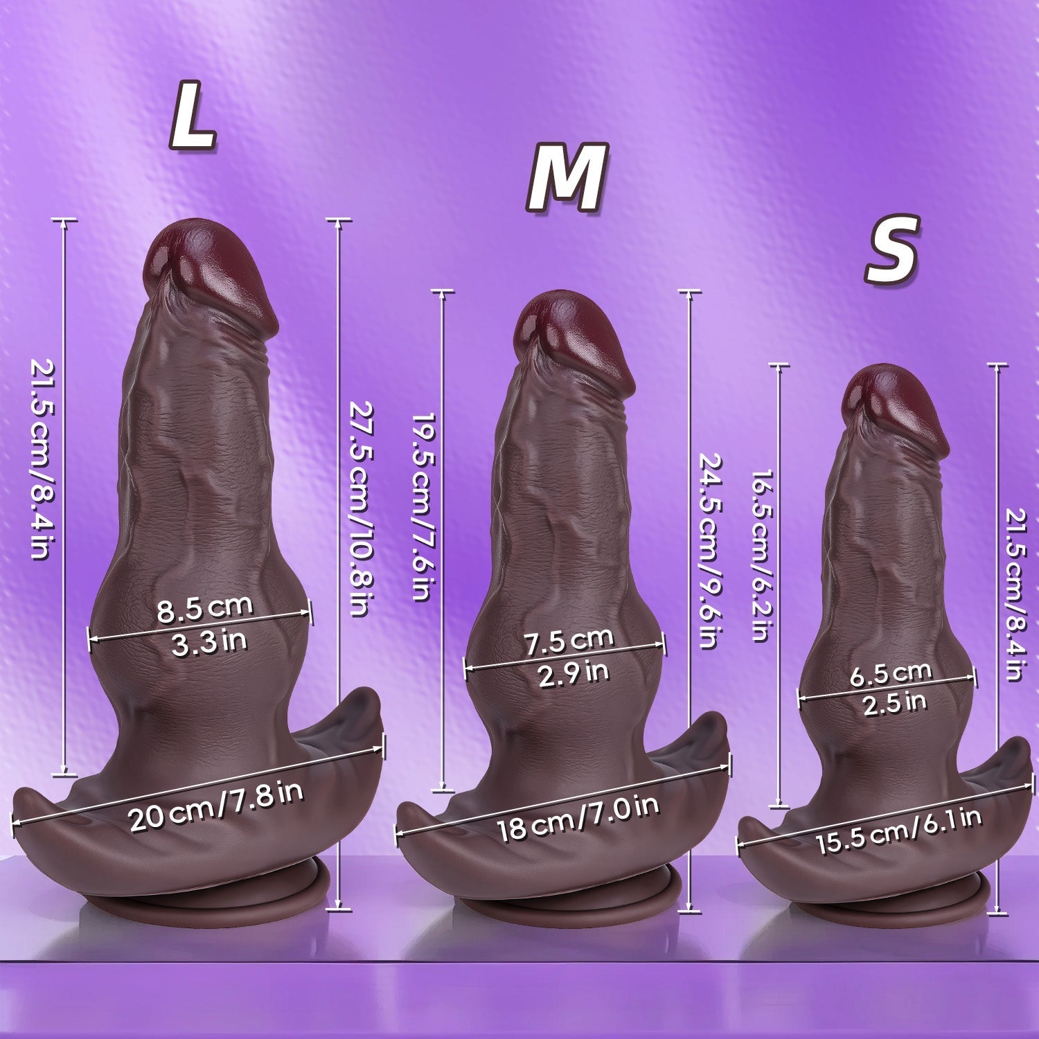 Ultra Soft Mushroom Tip Dildo – Realistic Silicone with Strong Suction Base - Tarisss Sex Toy Store