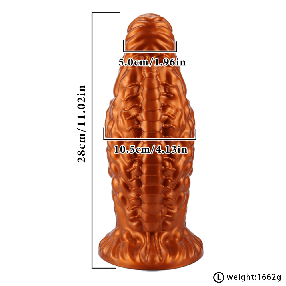 Ultra-Textured Silicone Corn-Style Dildo with Suction Base - Tarisss Sex Toy Store
