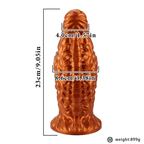 Ultra-Textured Silicone Corn-Style Dildo with Suction Base - Tarisss Sex Toy Store