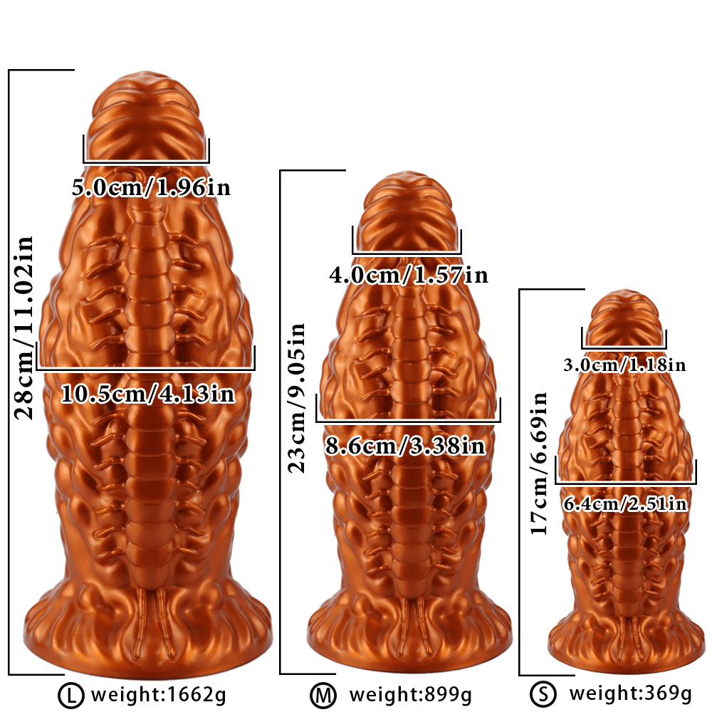 Ultra-Textured Silicone Corn-Style Dildo with Suction Base - Tarisss Sex Toy Store