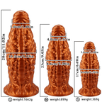 Ultra-Textured Silicone Corn-Style Dildo with Suction Base - Tarisss Sex Toy Store