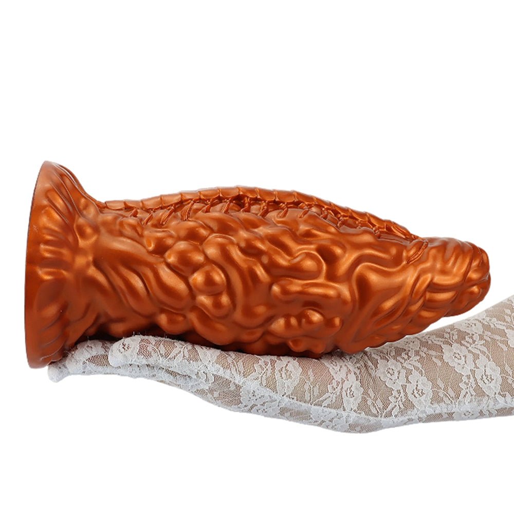 Ultra-Textured Silicone Corn-Style Dildo with Suction Base - Tarisss Sex Toy Store