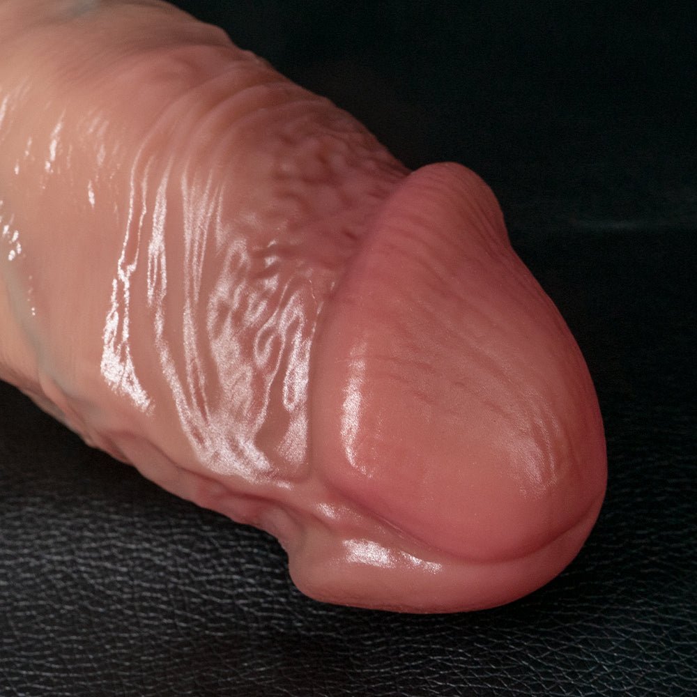 Ultra Thick Extra Long Realistic Dildo with Balls & Suction Base - Tarisss Sex Toy Store