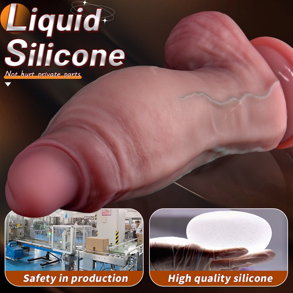 Ultra - Thick Realistic Silicone Dildo with Suction Base - Tarisss Sex Toy Store