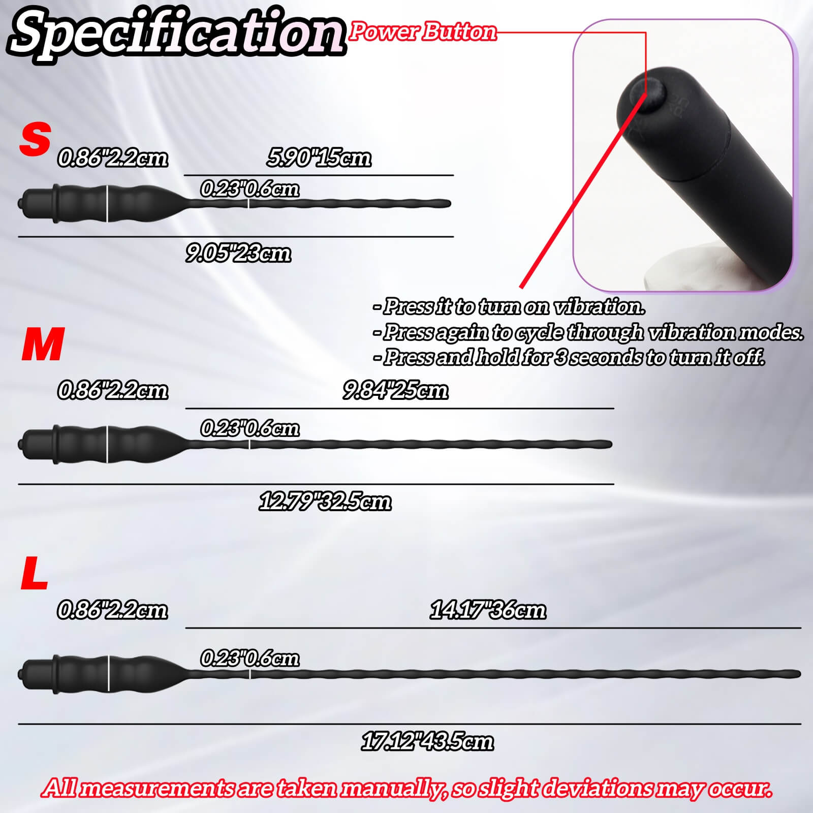 Urethral Sound with Removable Bullet Vibrator - Tarisss Sex Toy Store