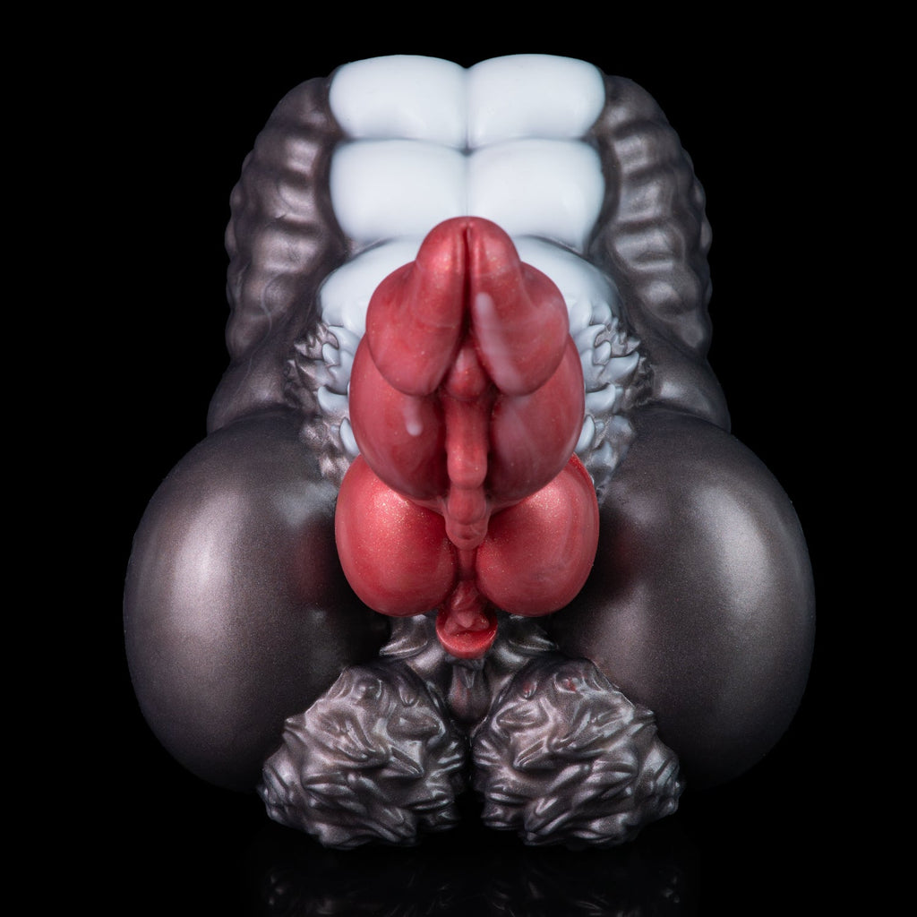 Alien Torso Pocket Pussy & Dog Dildo –  Fantasy Designed for Couple Sex Toy | Platinum Silicone