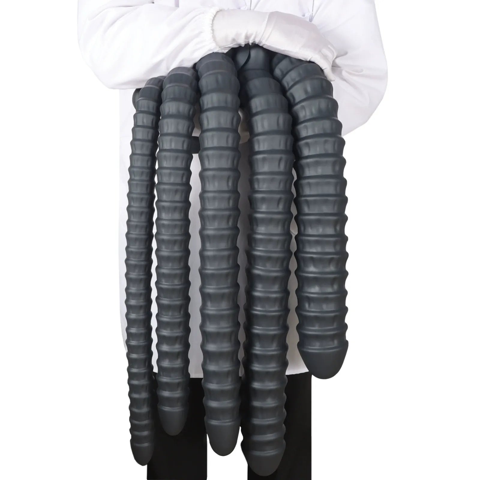 Extra Long Spiral Ribbed Dildo — Deep Penetration Fantasy Toy for Intense Vaginal Stimulation