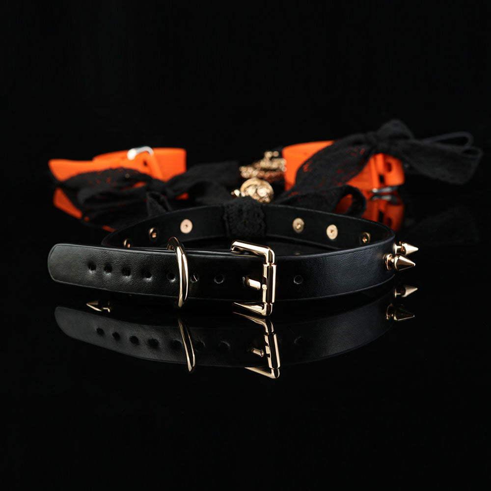 Drape Chain Collar Nipple Clamps with Heart Pendant — BDSM Bondage Nipple Stimulator Set