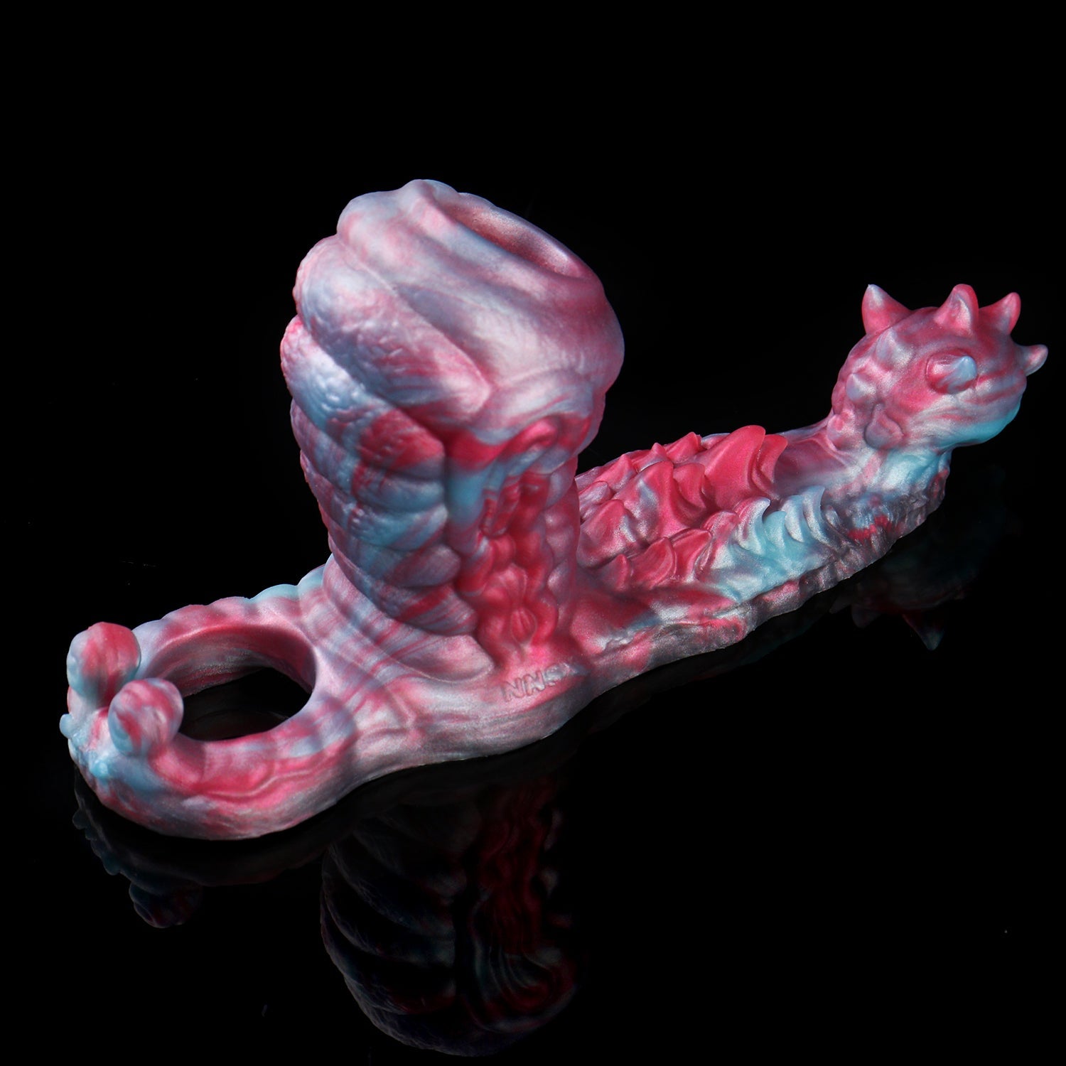 Ribbed Canine Knot Beast Cock Sleeve — Fantasy Penis Sleeve with Foreplay Grinding for Couples