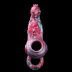 Ribbed Canine Knot Beast Cock Sleeve — Fantasy Penis Sleeve with Foreplay Grinding for Couples