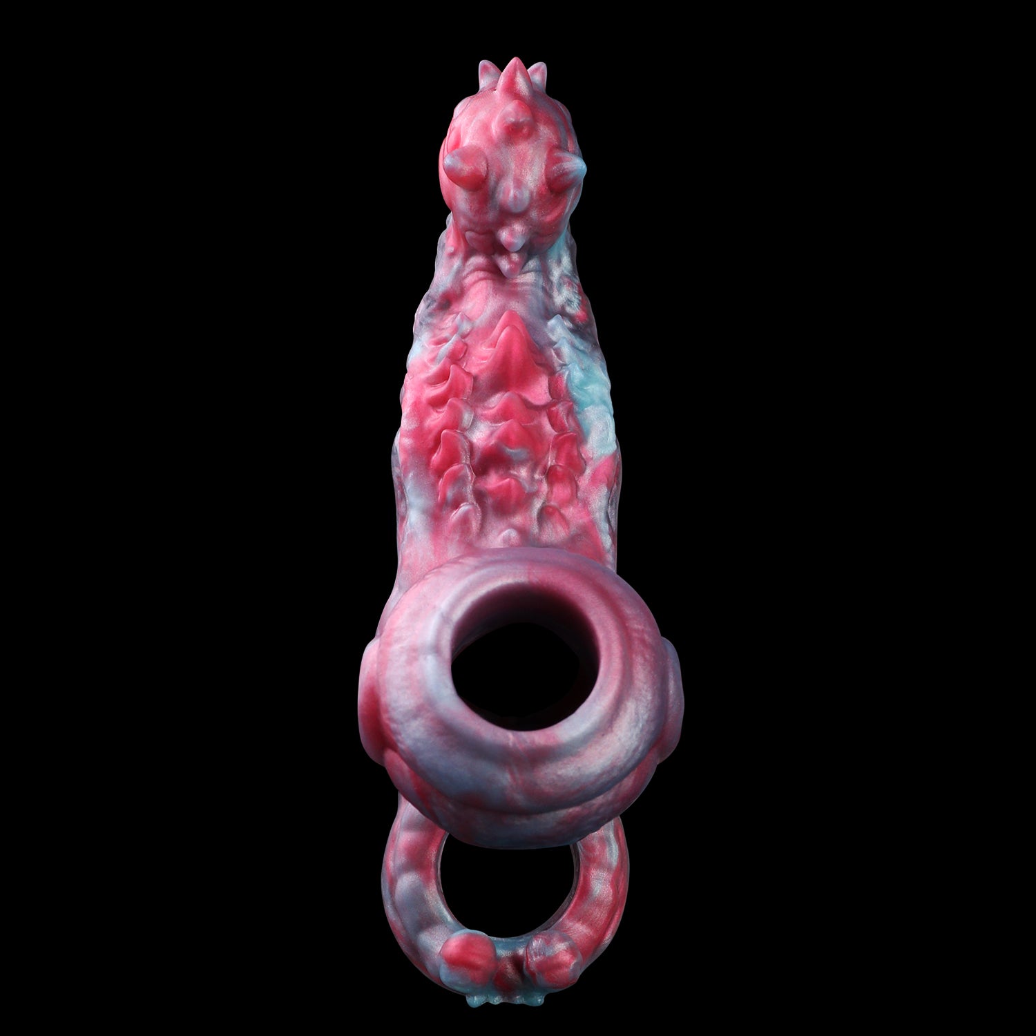 Ribbed Canine Knot Beast Cock Sleeve — Fantasy Penis Sleeve with Foreplay Grinding for Couples