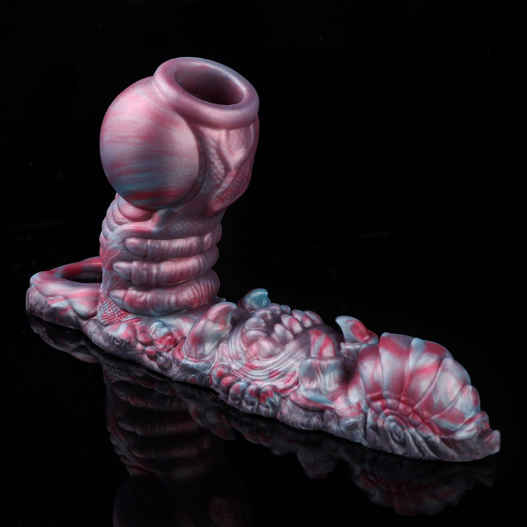 Canine Knot Beast Cock Sleeve with Grinding Plate — Fantasy Penis Extender for Couples