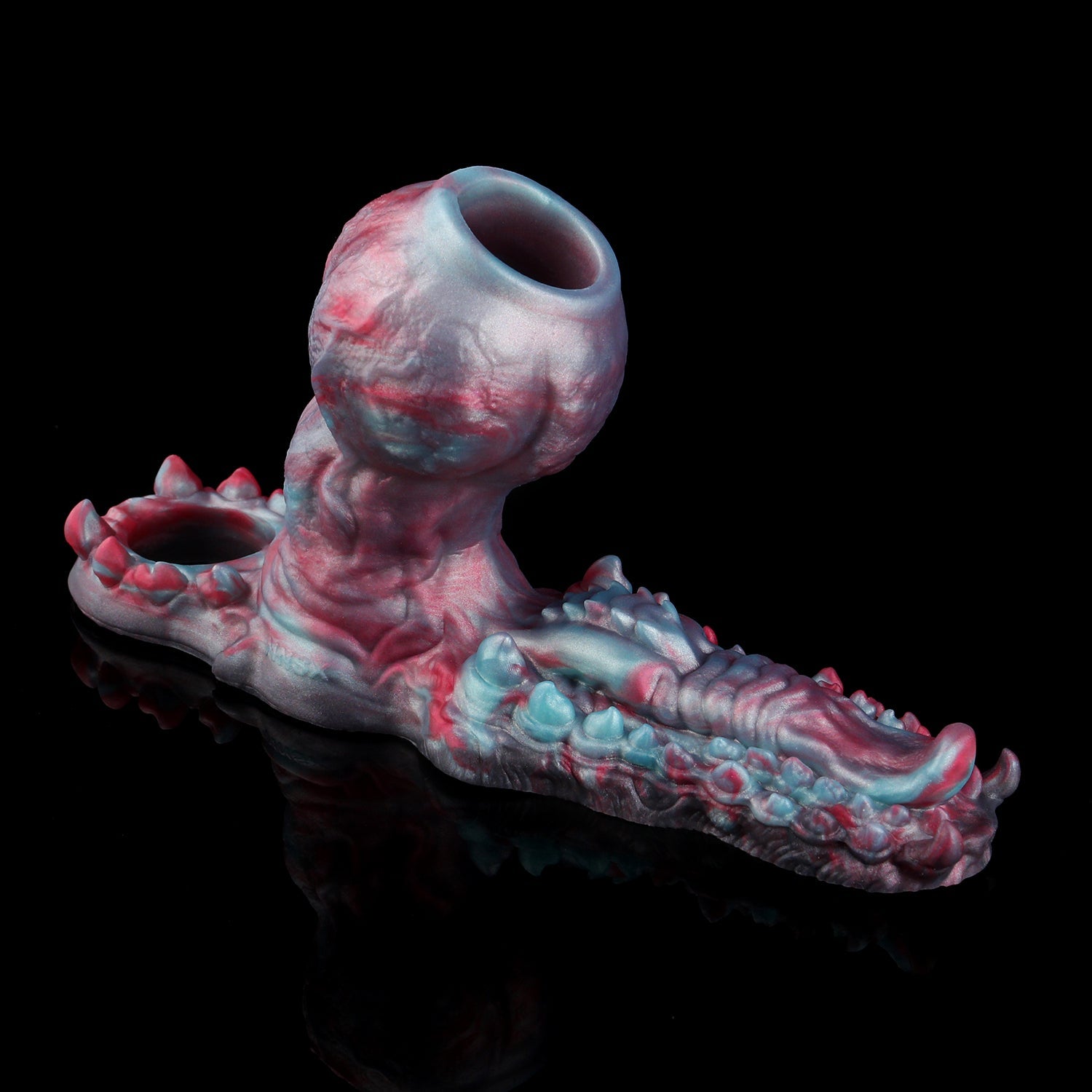 Alien Canine Knot Cock Sleeve with Grinding Plate — 2-in-1 Fantasy Penis Extender for Couples Foreplay & Penetration
