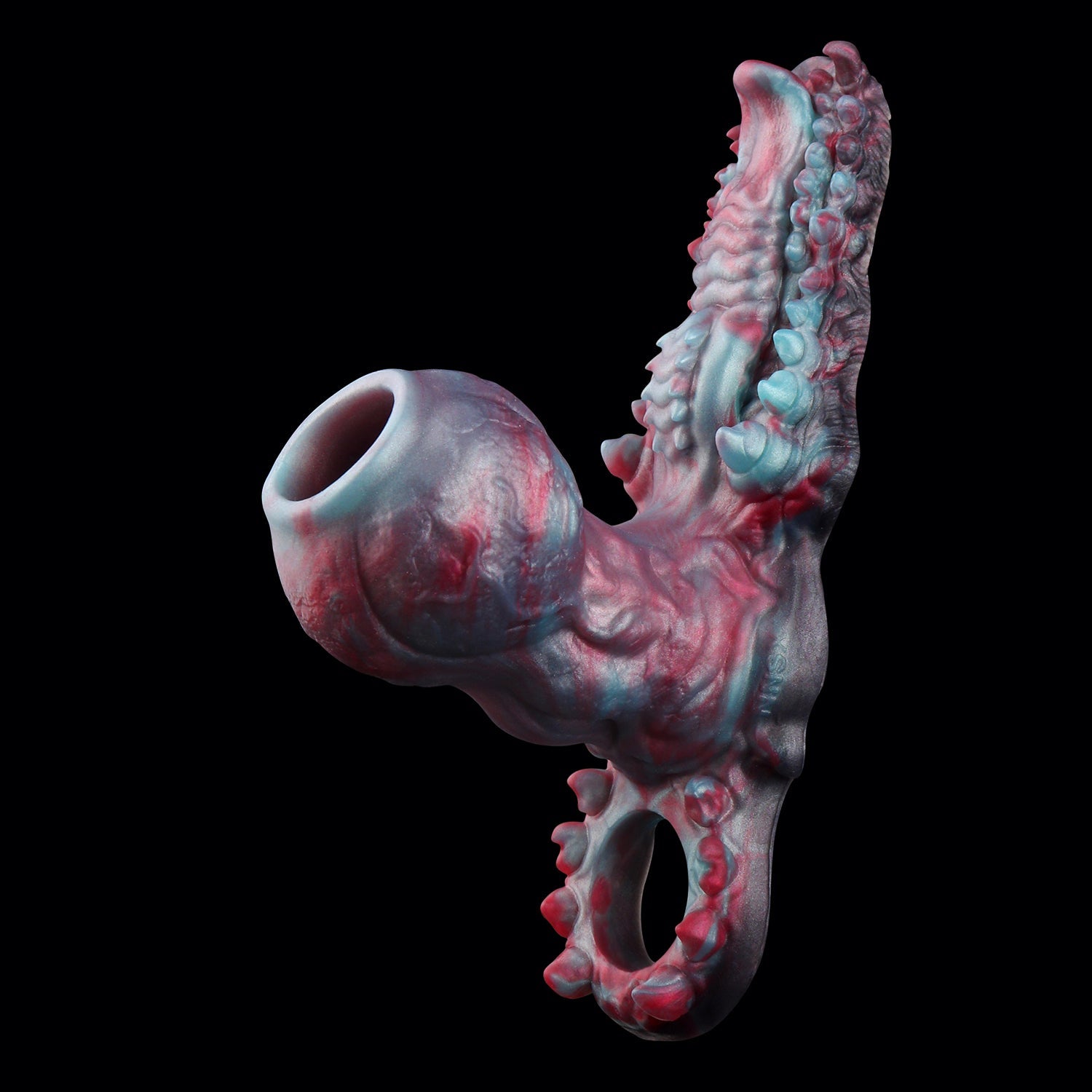 Alien Canine Knot Cock Sleeve with Grinding Plate — 2-in-1 Fantasy Penis Extender for Couples Foreplay & Penetration