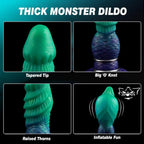 Venom 7 Inch Fantasy Monster Inflatable Knot Dildo - Tarisss Sex Toy Store