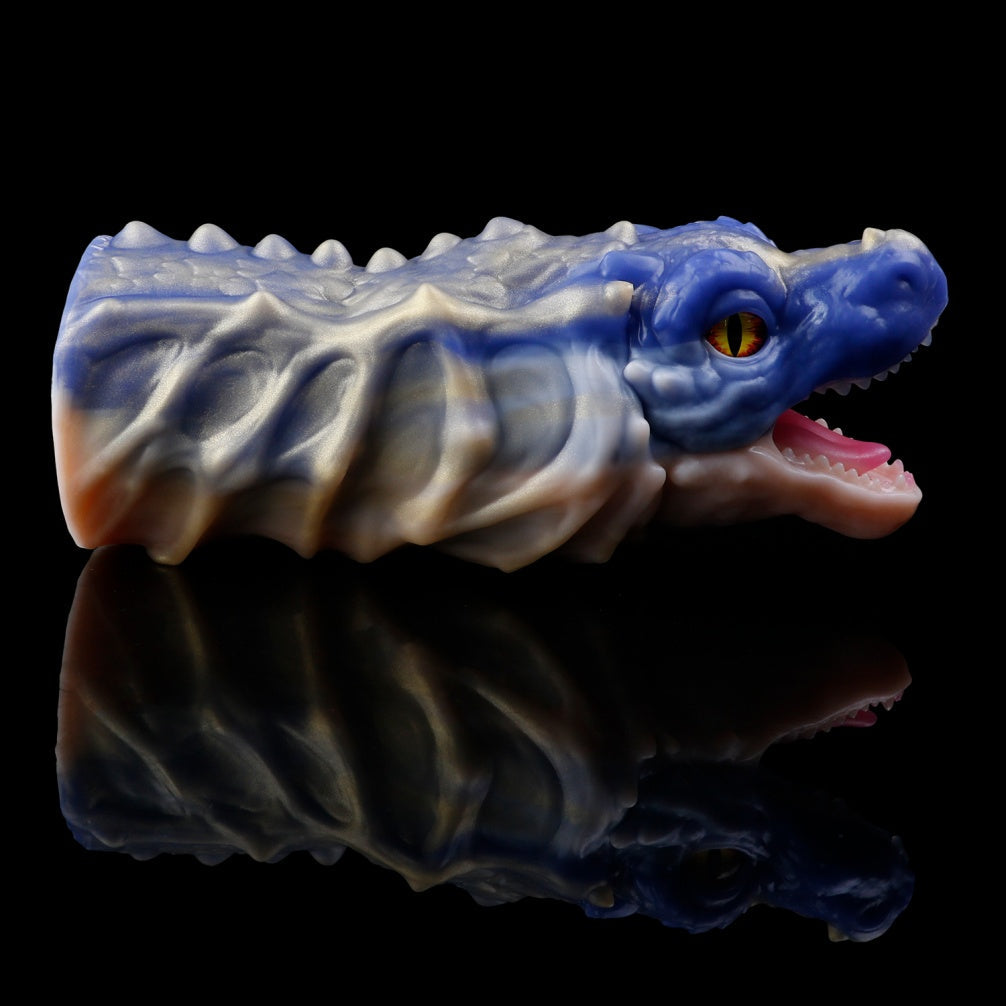 Voraxelle Dragon Pocket Pussy – Platinum Silicone Masturbator Sleeve with Vacuum Pump | Domlust