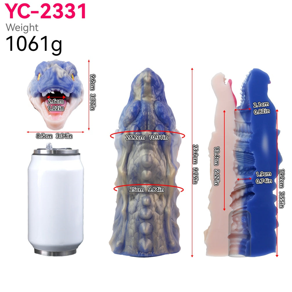 Voraxelle Dragon Pocket Pussy – Platinum Silicone Masturbator Sleeve with Vacuum Pump | Domlust