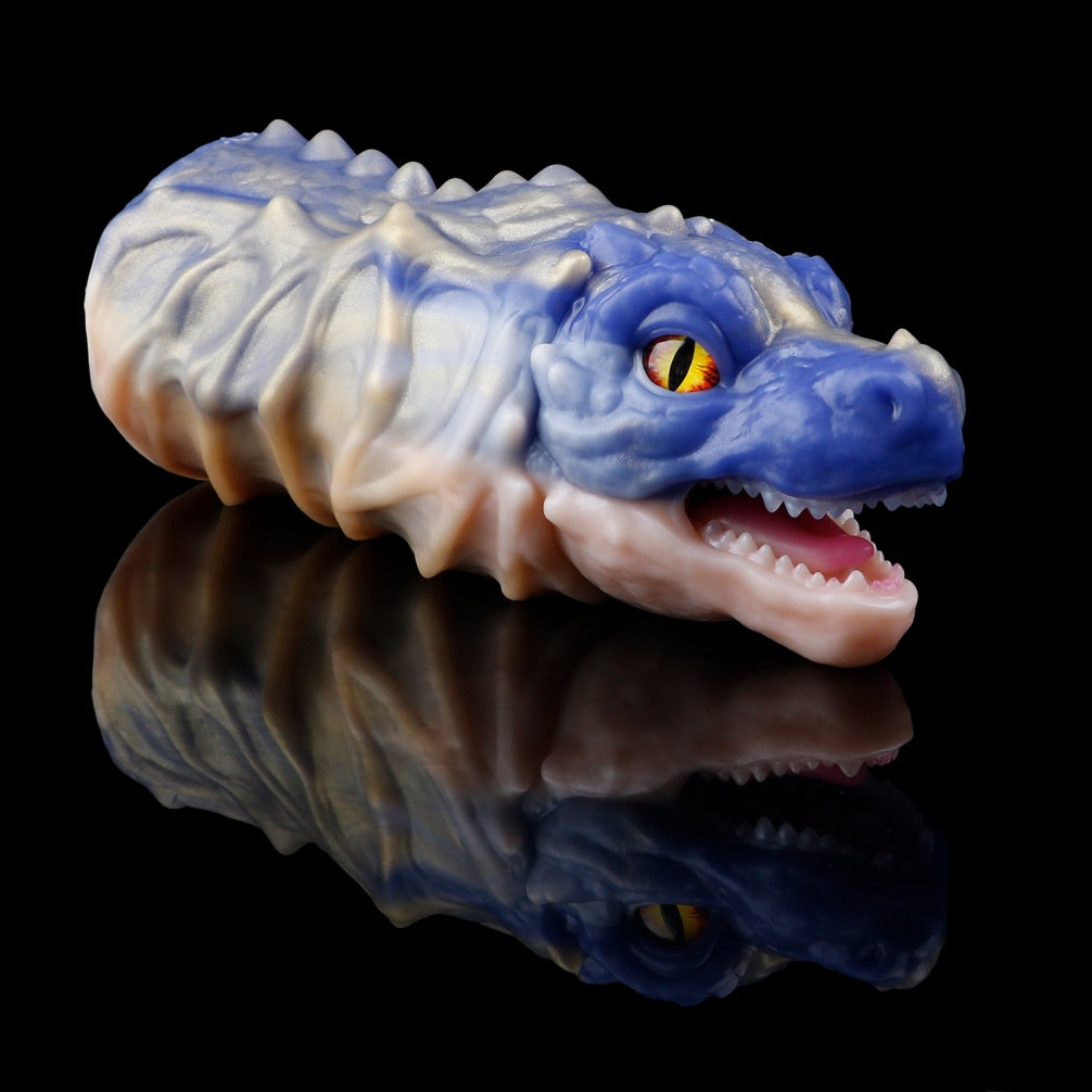 Voraxelle Dragon Pocket Pussy – Platinum Silicone Masturbator Sleeve with Vacuum Pump | Domlust